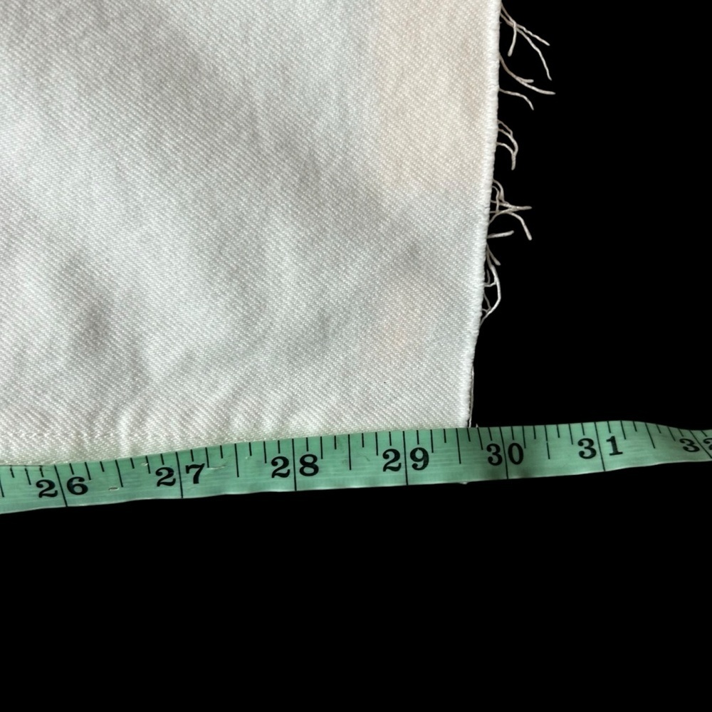 NWT Gap white mid rise split hem ‘90s loose jeans size 28 relaxed straight loose - Picture 9 of 10
